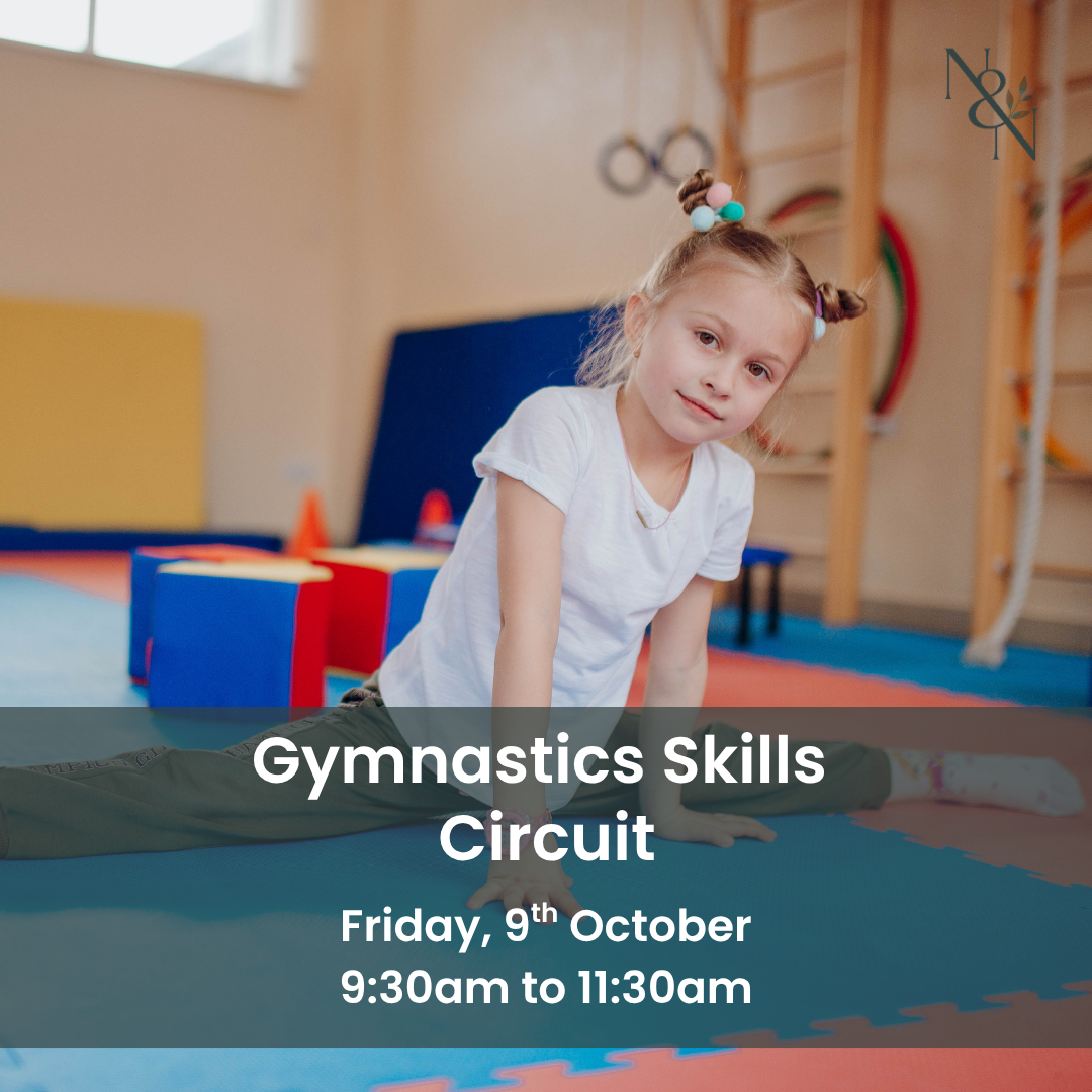 Child practising on the beam at Nature & Nurture's Gymnastics Skills Circuit in Maitland