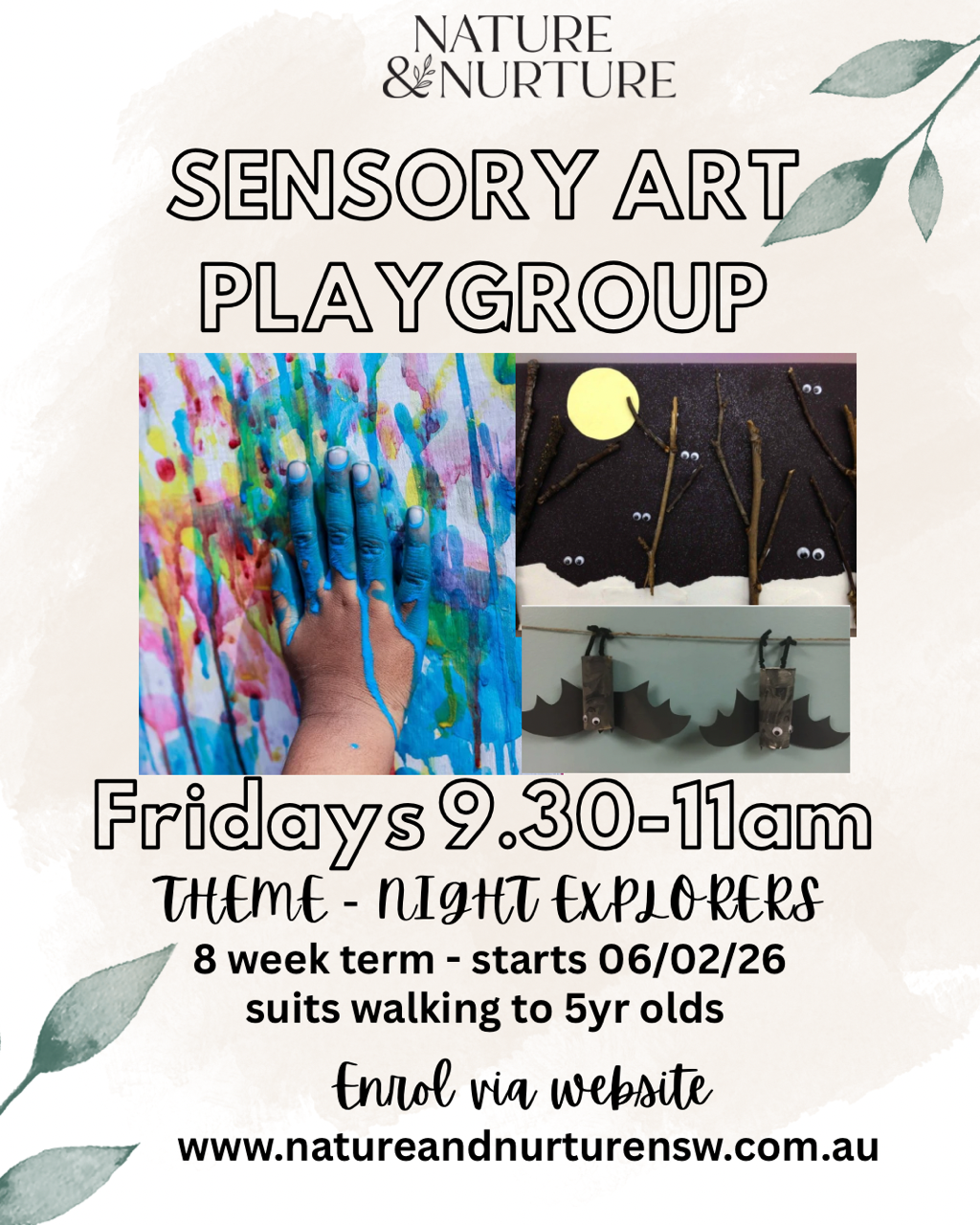 Sensory Art Playgroup - Term 1 2026
