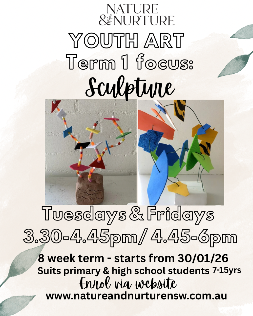 EARLY BIRD RATE Youth art class - Term 1 2026