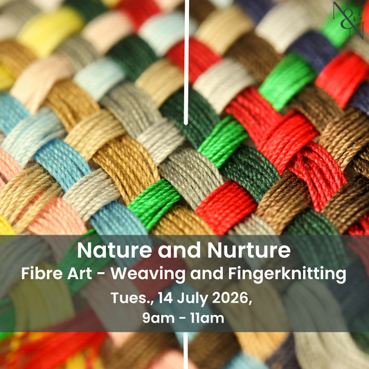 School Holiday Workshop - Fibre Art Workshop – Finger Knitting & Weaving - Tues 14 July