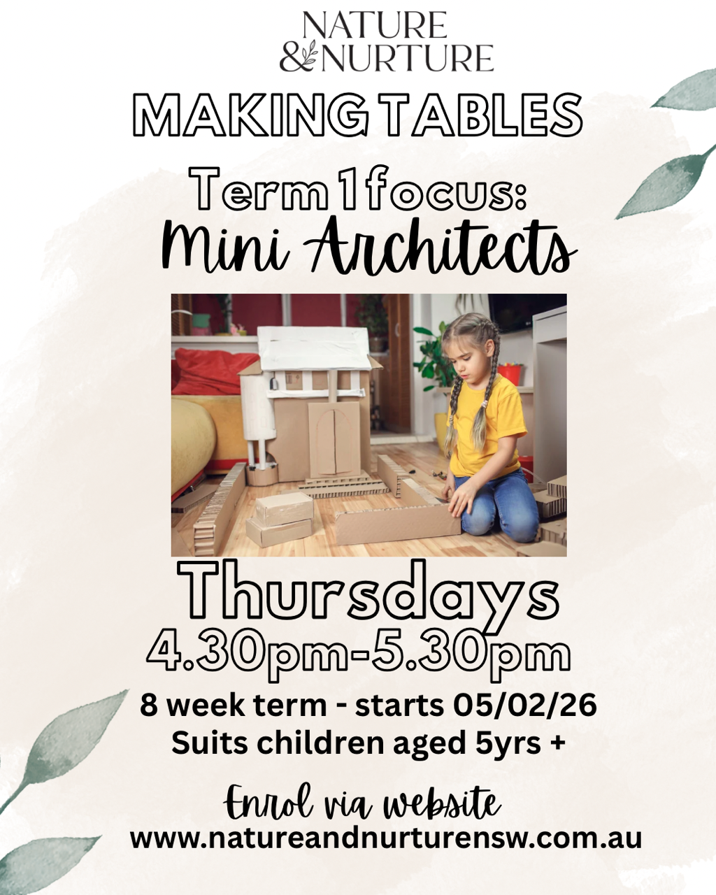 Making Tables - Term 1 2026