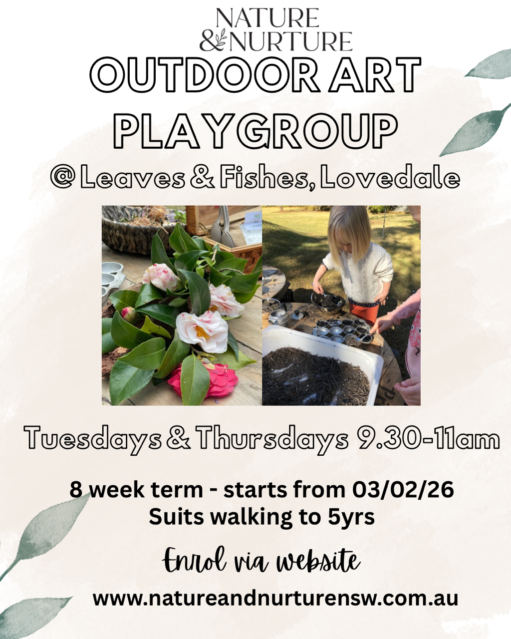 Outdoor Art Playgroup - Term 1 2026